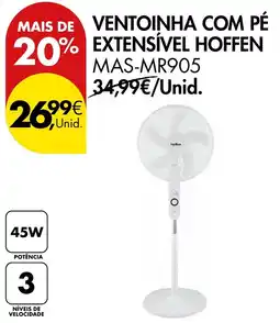 Pingo Doce ventoinha com pé extensível hoffen promoção