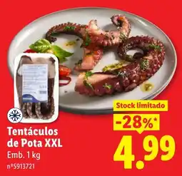 Lidl Tentáculos de Pota XXL promoção