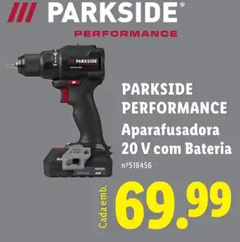 Parkside performance aparafusadora 20 v com bateria