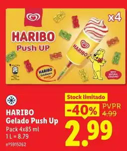 Lidl Haribo gelado push up promoção