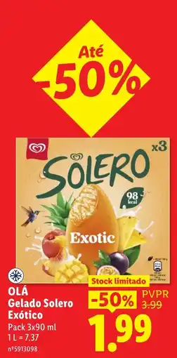 Lidl Gelado Solero Exótico promoção
