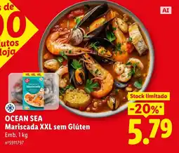 Lidl Ocean sea mariscada xxl sem glúten promoção