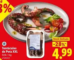 Lidl Tentáculos de Pota XXL promoção