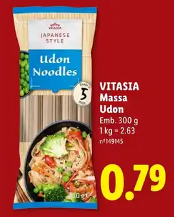 Lidl Vitasia massa udon promoção