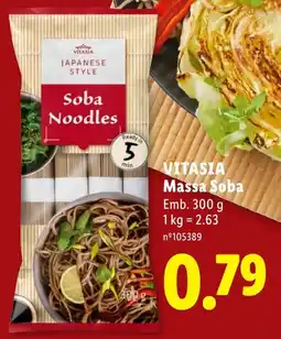Lidl Vitasia massa soba promoção