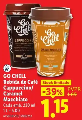Go Chill Bebida de Café Cappuccino/ Caramel Macchiato