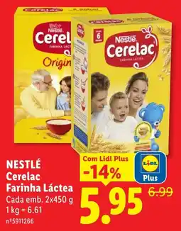 Lidl Nestlé Cerelac Farinha Láctea promoção