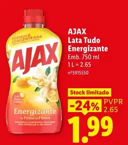 Lidl ajax lata tudo energizante promoção