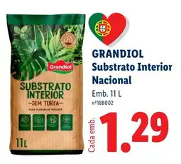 Lidl Grandiol substrato interior nacional promoção