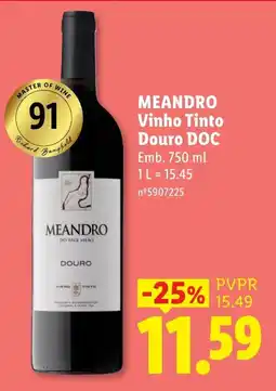 Lidl Meandro Vinho Tinto promoção
