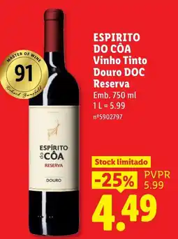 Lidl Espírito do Côa Reserva promoção