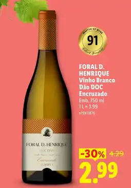 Lidl Foral d. henrique vinho branco promoção