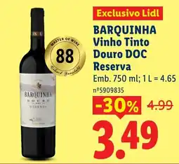Lidl barquinha vinho tinto douro doc reserva promoção