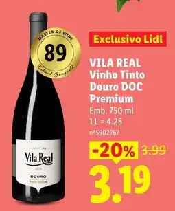 Lidl Vila Real Vinho Tinto promoção
