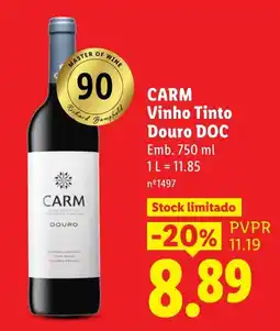 Lidl Carm vinho tinto promoção