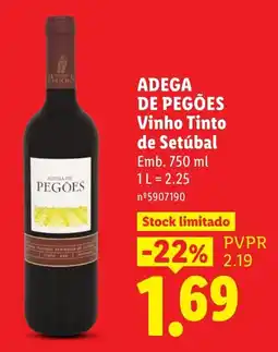 Lidl Adega de Pegões Vinho Tinto promoção