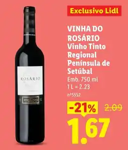 Lidl vinho tinto regional península de setúbal promoção