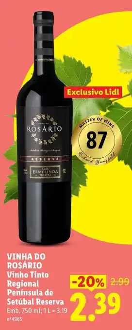 Vinha do rosário vinho tinto regional