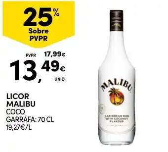 Licor malibu coco