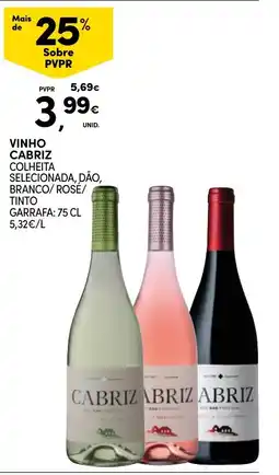 Continente vinho cabriz promoção