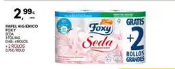 Continente Papel higiénico foxy seda promoção