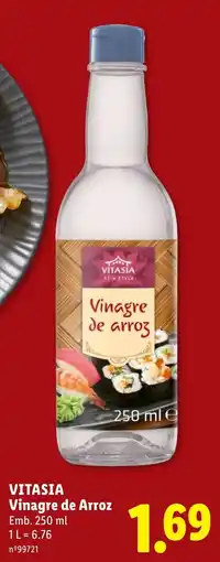 Lidl Vitasia vinagre de arroz promoção