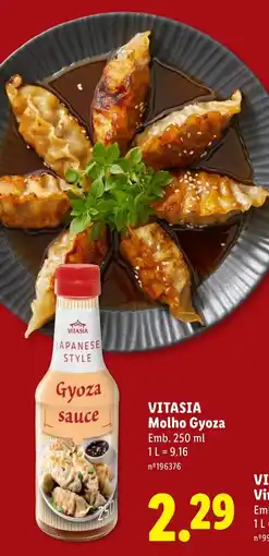 Lidl Vitasia molho gyoza promoção
