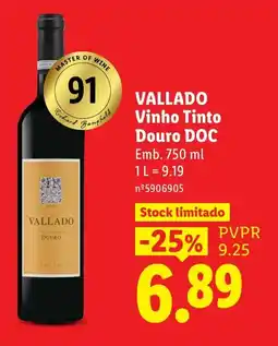 Lidl Vallado Vinho Tinto promoção