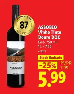 Lidl Assobio Vinho Tinto promoção