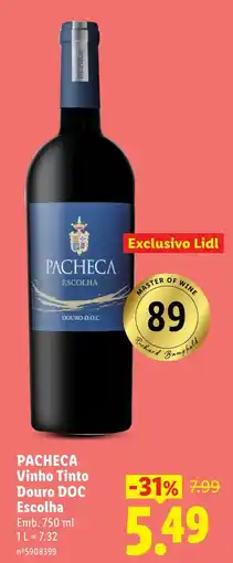 Lidl Pacheca vinho tinto douro doc escolha promoção