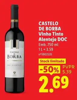Lidl Castelo de Borba Vinho Tinto promoção