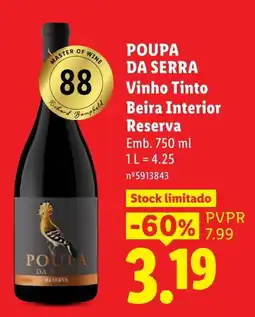 Lidl Poupa da serra vinho tinto promoção