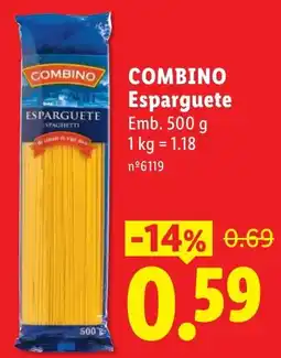 Lidl Combino esparguete promoção