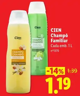 Lidl Cien Champô Familiar promoção