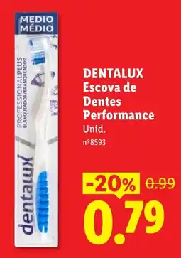 Lidl Dentalux escova de dentes performance promoção