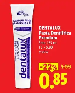 Lidl Dentalux pasta dentífrica premium promoção