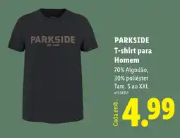 Lidl Parkside t-shirt para homem promoção
