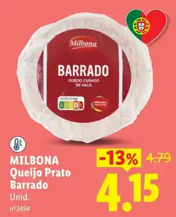Lidl Milbona Queijo Prato Barrado promoção
