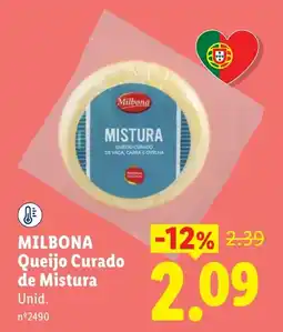 Lidl milbona queijo curado de mistura promoção