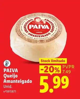 Paiva queijo amanteigado