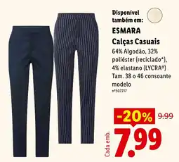 Lidl esmara calças casuais promoção