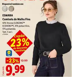 Lidl Esmara camisola de malha fina promoção