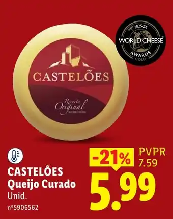 Lidl Castelões Queijo Curado promoção