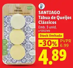 Lidl santiago tábua de queijos clássicos promoção