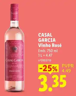 Lidl Casal Garcia Vinho Rosé promoção