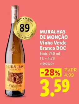 Lidl Muralhas de Monção Vinho Verde promoção