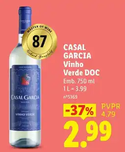 Lidl Casal Garcia Vinho Verde DOC promoção