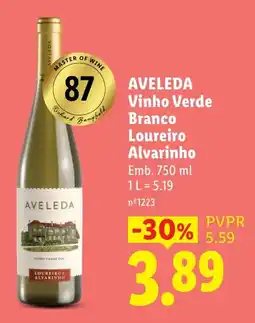Lidl Aveleda Vinho Verde Branco Loureiro Alvarinho promoção