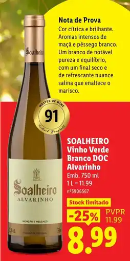 Lidl Soalheiro Alvarinho promoção