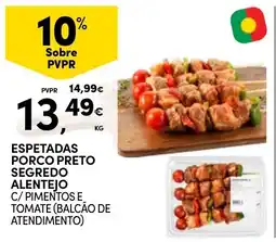 Continente espetadas porco preto segredo alentejo promoção